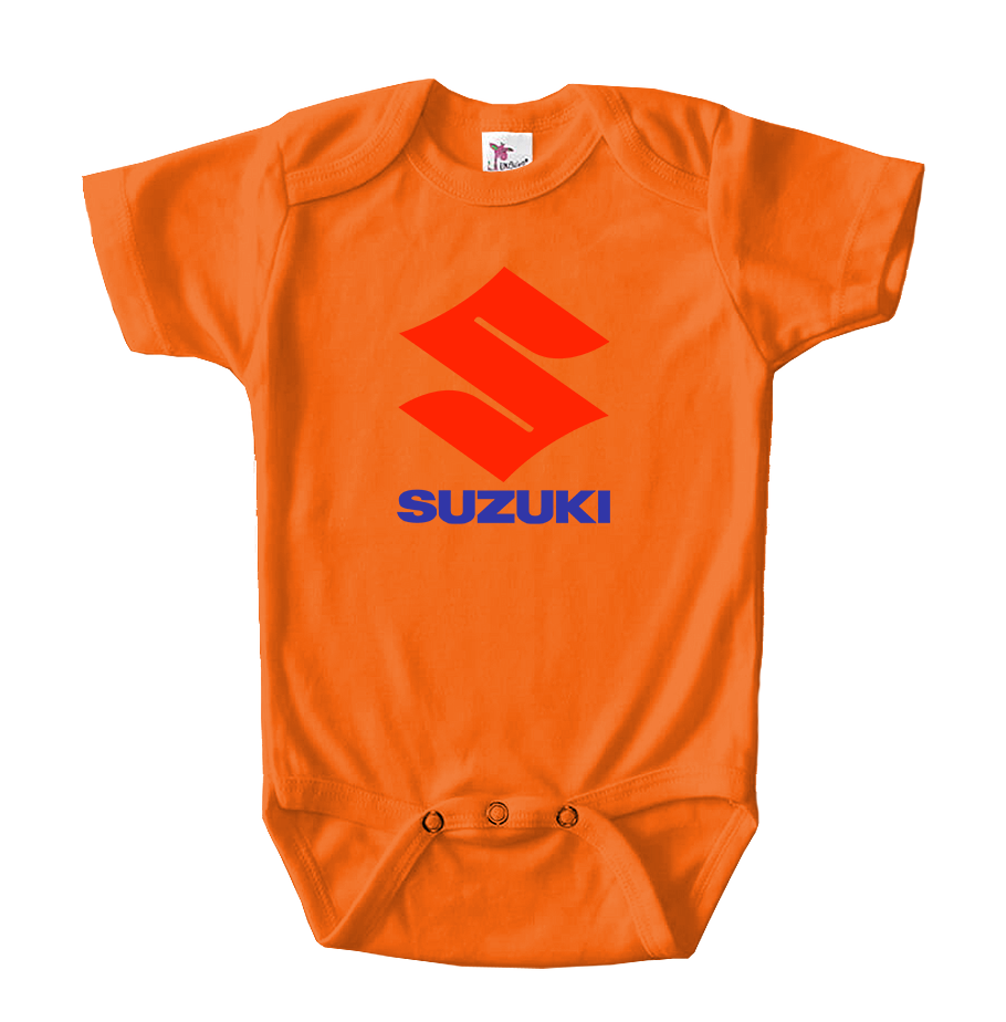 Suzuki Bike Motorcycle Baby Romper Onesie