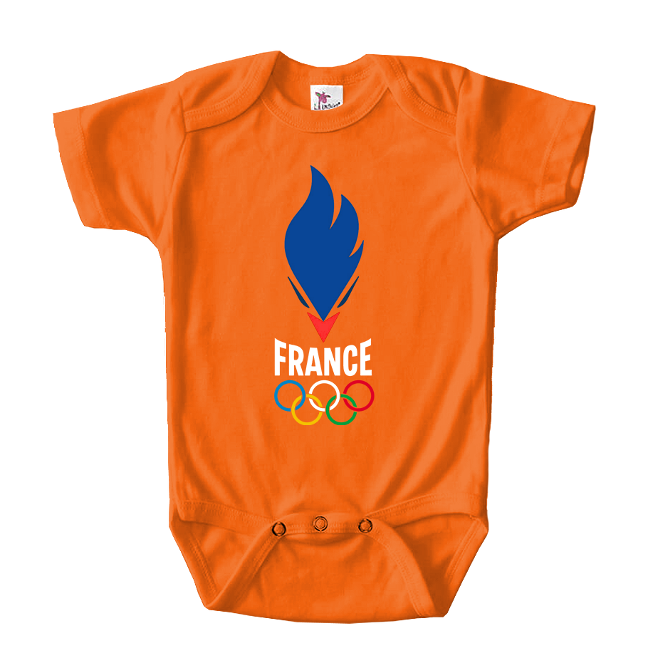 France Olympia 2024 Baby Romper Onesie