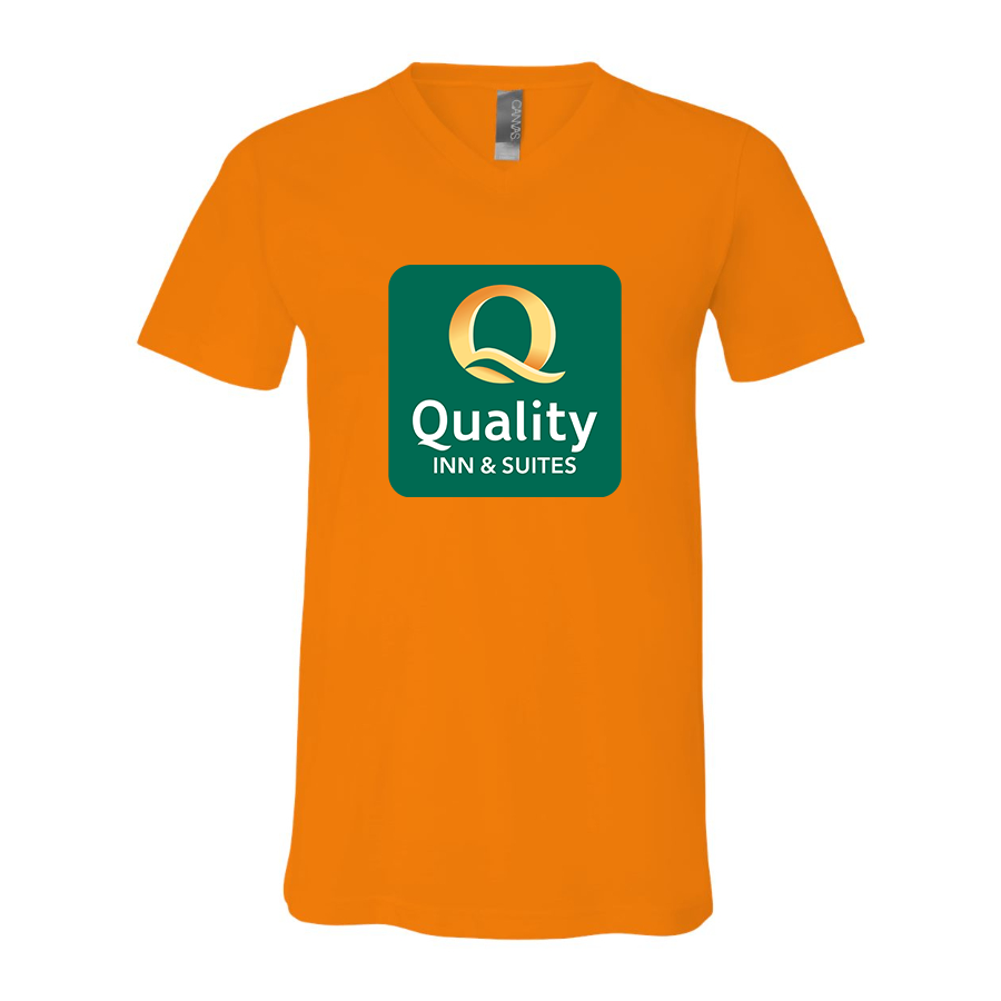 Men's Quality Inn & Suites BELLA CANVAS Jersey V-Neck Tee