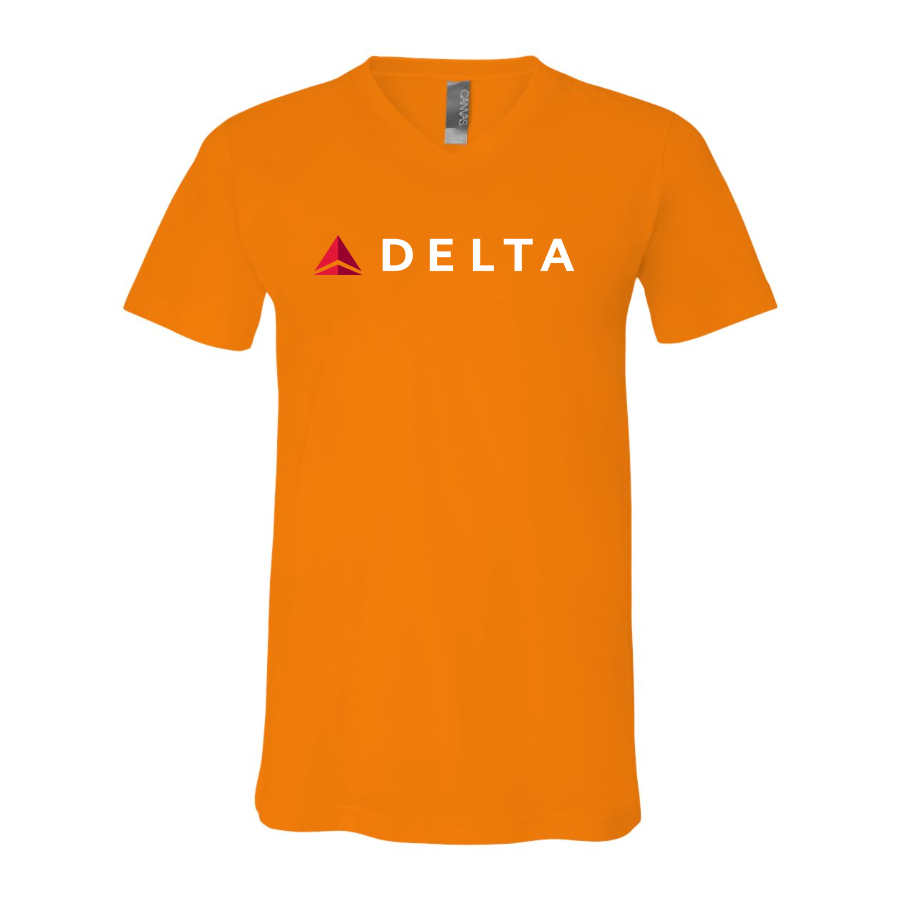 Men's Delta Airlines BELLA CANVAS Jersey V-Neck Tee