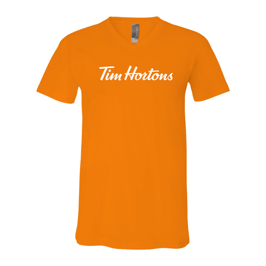 Men's Tim Hortons BELLA CANVAS Jersey V-Neck Tee