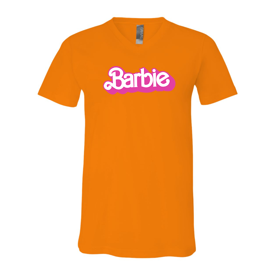 Men's Barbie BELLA CANVAS Jersey V-Neck Tee