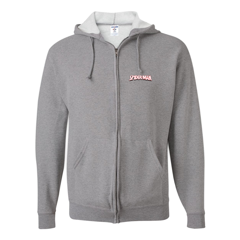 Men's Spider Man JERZEES NuBlend Full Zip Hooded Sweatshirt
