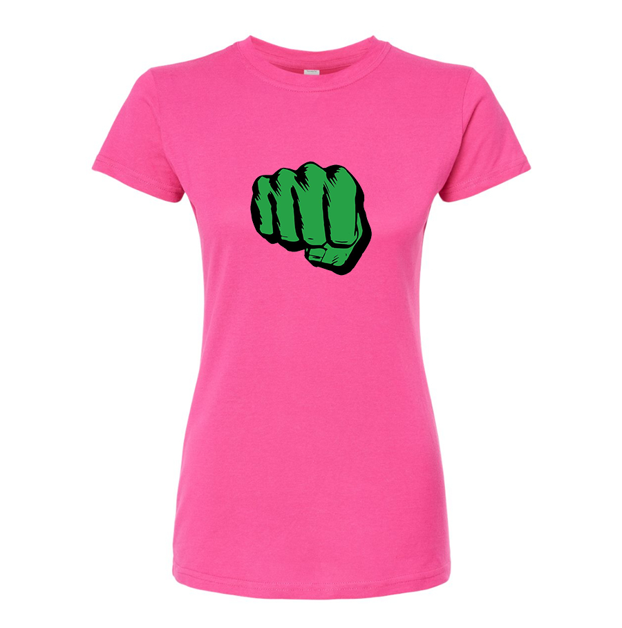 Women's Hulk Punch Round Neck T-Shirt