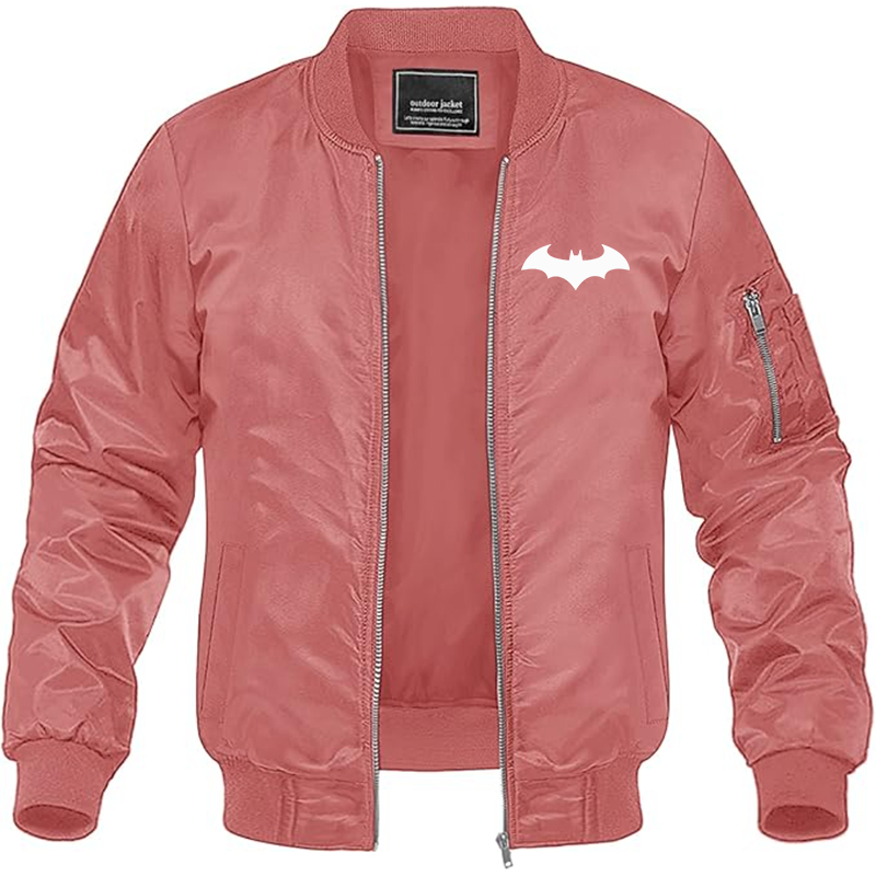 MAGNIVIT Men's Batman Lightweight Bomber Jacket Windbreaker Casual Fall Spring Outdoor Coat