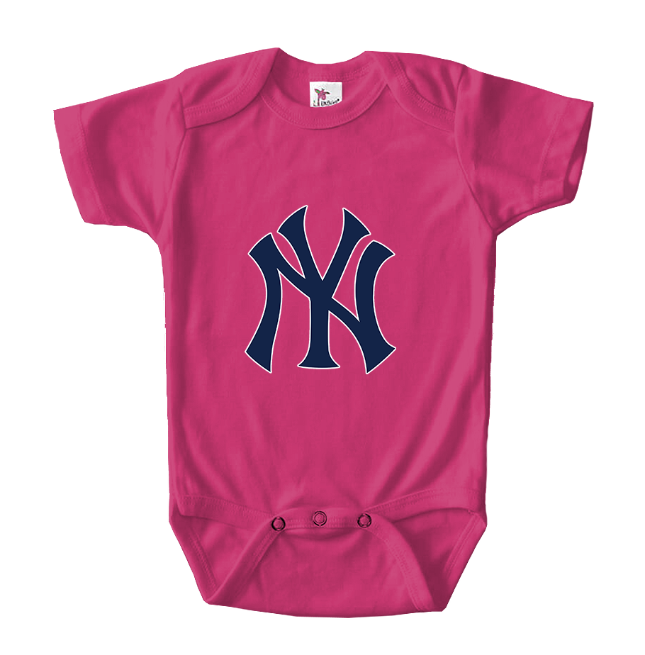 New York NY Yankees Baseball Baby Romper Onesie