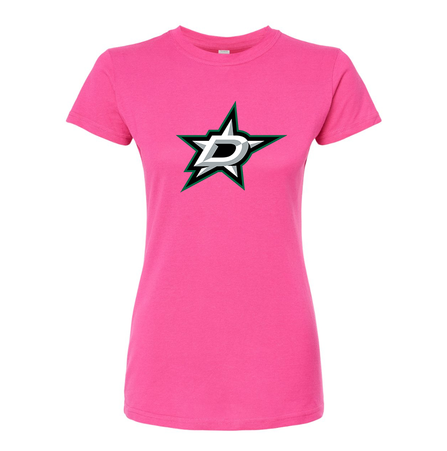 Women's NHL - Dallas Stars Round Neck T-Shirt