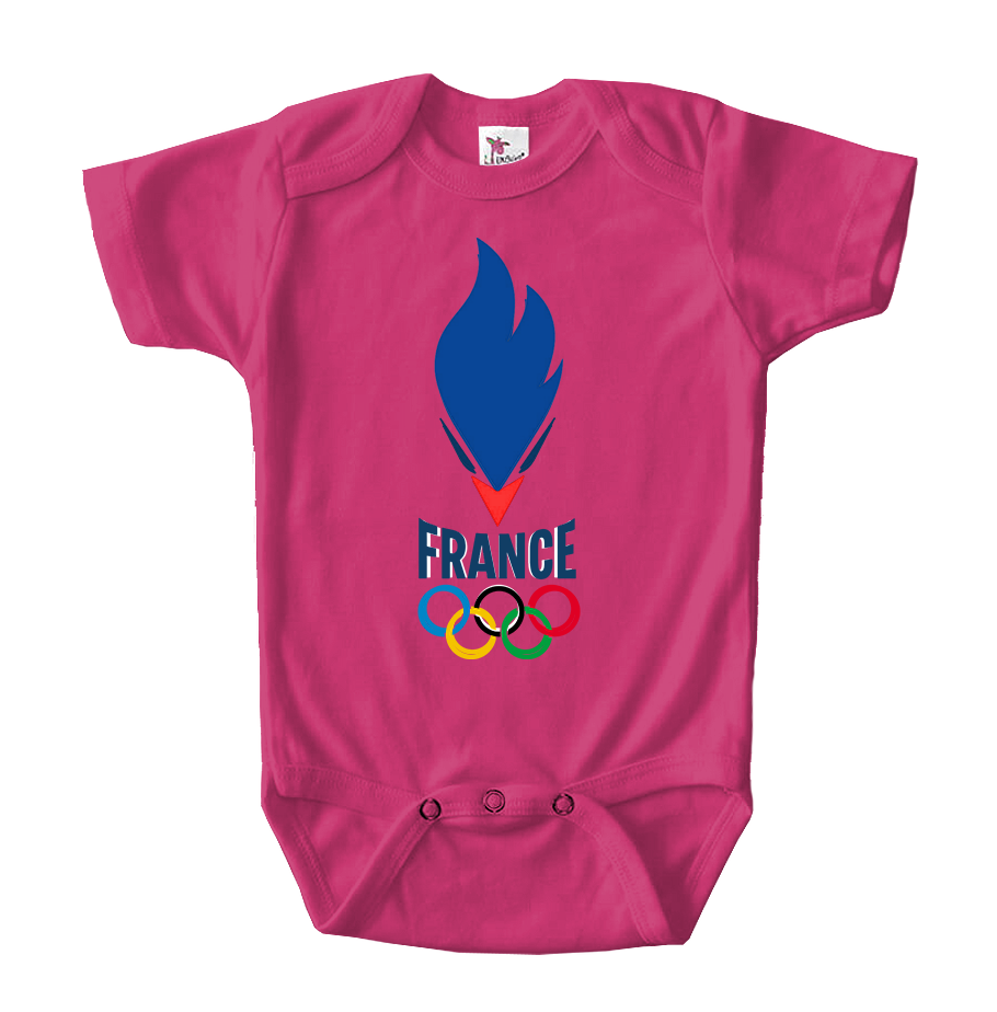 France Olympia 2024 Baby Romper Onesie