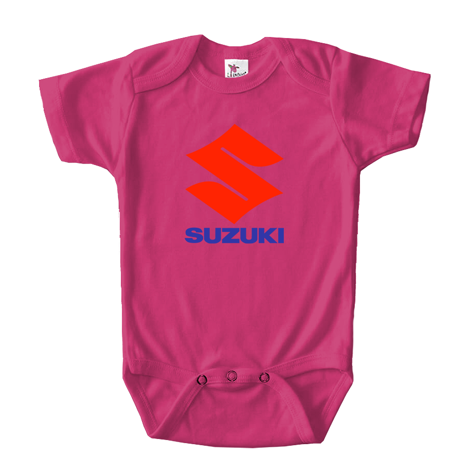 Suzuki Bike Motorcycle Baby Romper Onesie