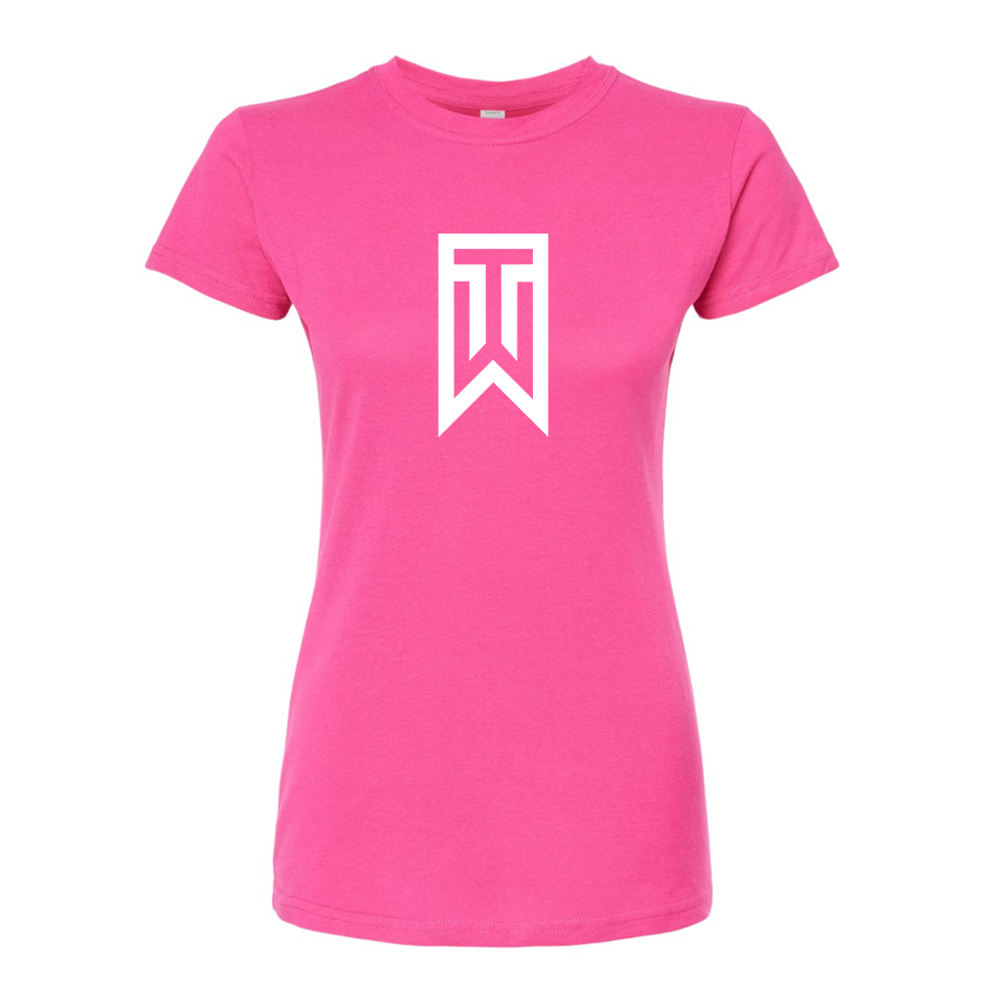 Women's Tiger Woods Round Neck T-Shirt