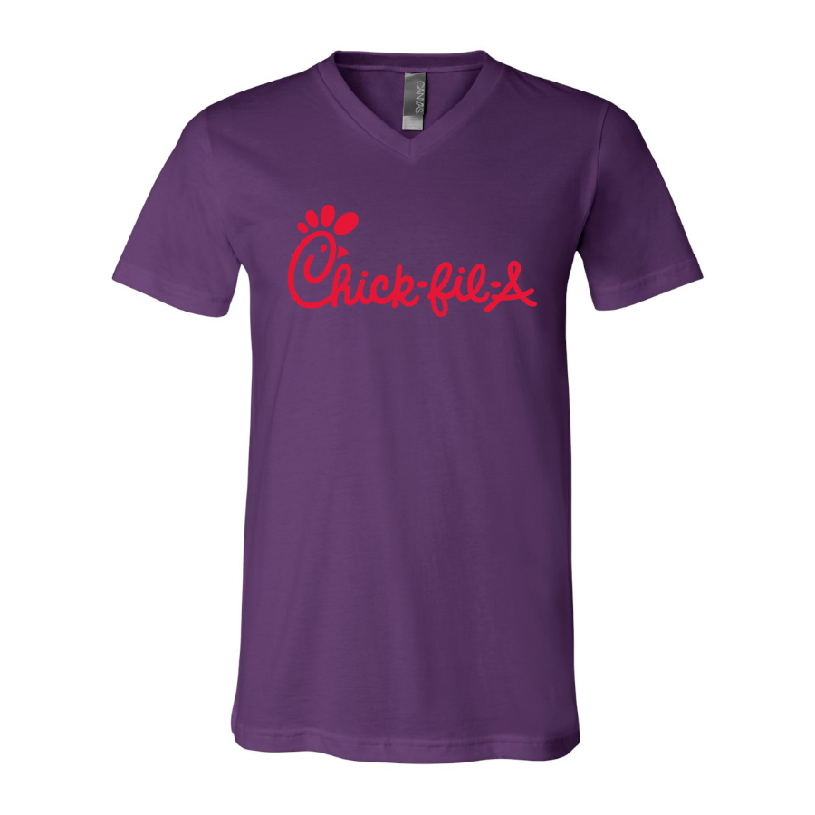 Men's Chick-fil-A BELLA CANVAS Jersey V-Neck Tee