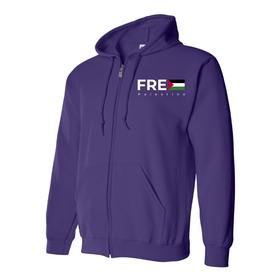 Men's Free Palestine Zipper Hoodie