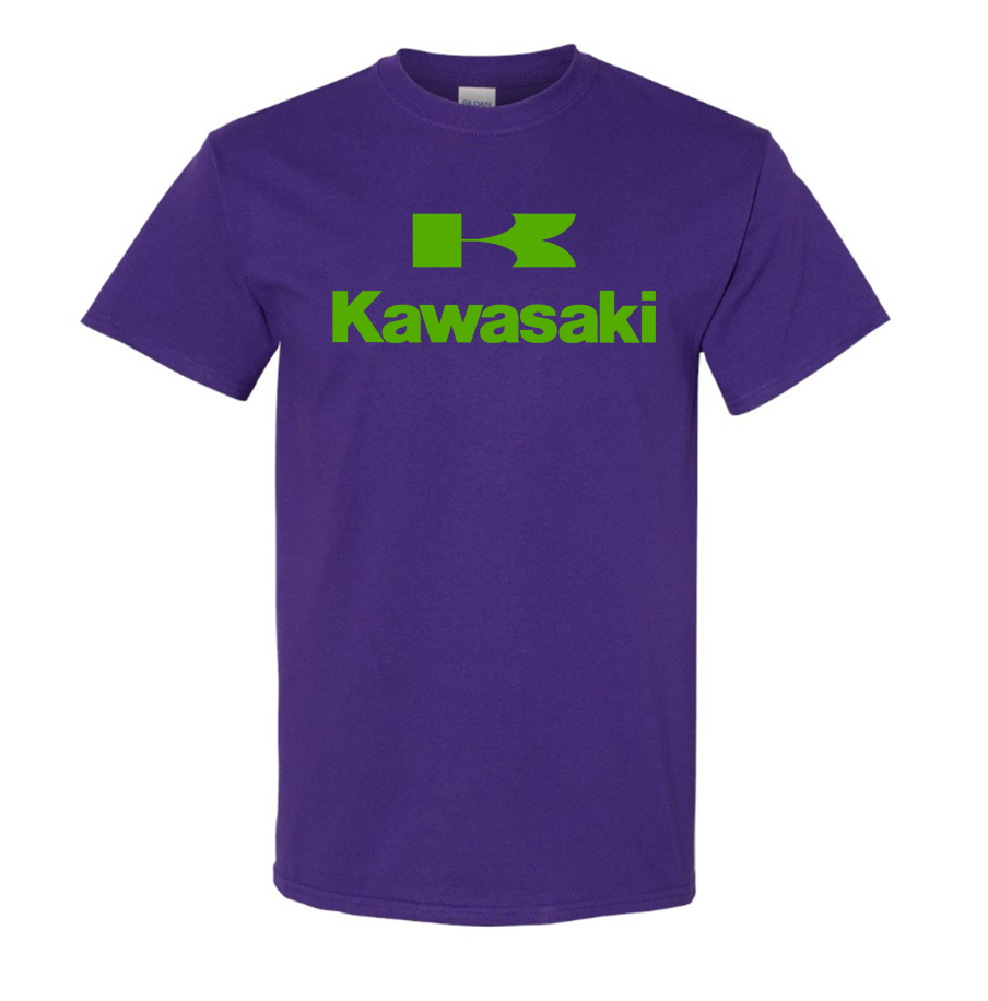 Men's Kawasaki Bike Motorcycle Cotton T-Shirt