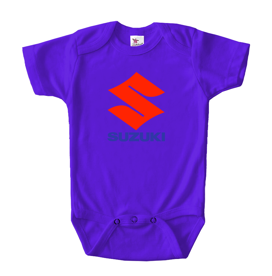 Suzuki Bike Motorcycle Baby Romper Onesie