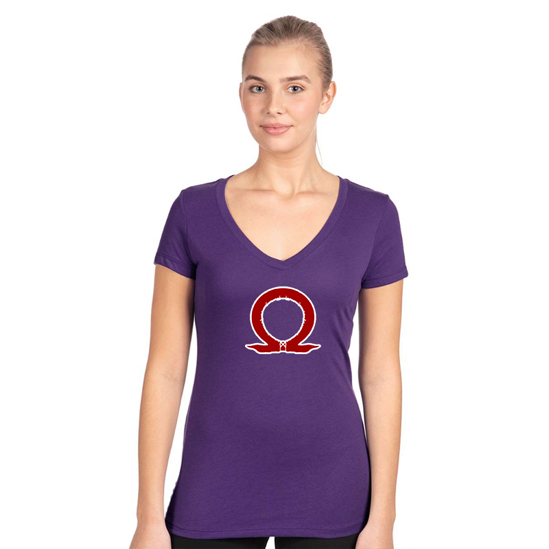 Women's God Of War Next Level Ideal V-Neck T-Shirt