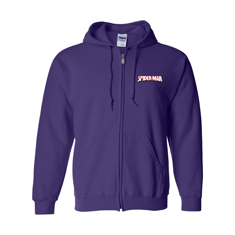 Men's Spider Man Gildan Heavy Blend Full-Zip Hooded Sweatshirt