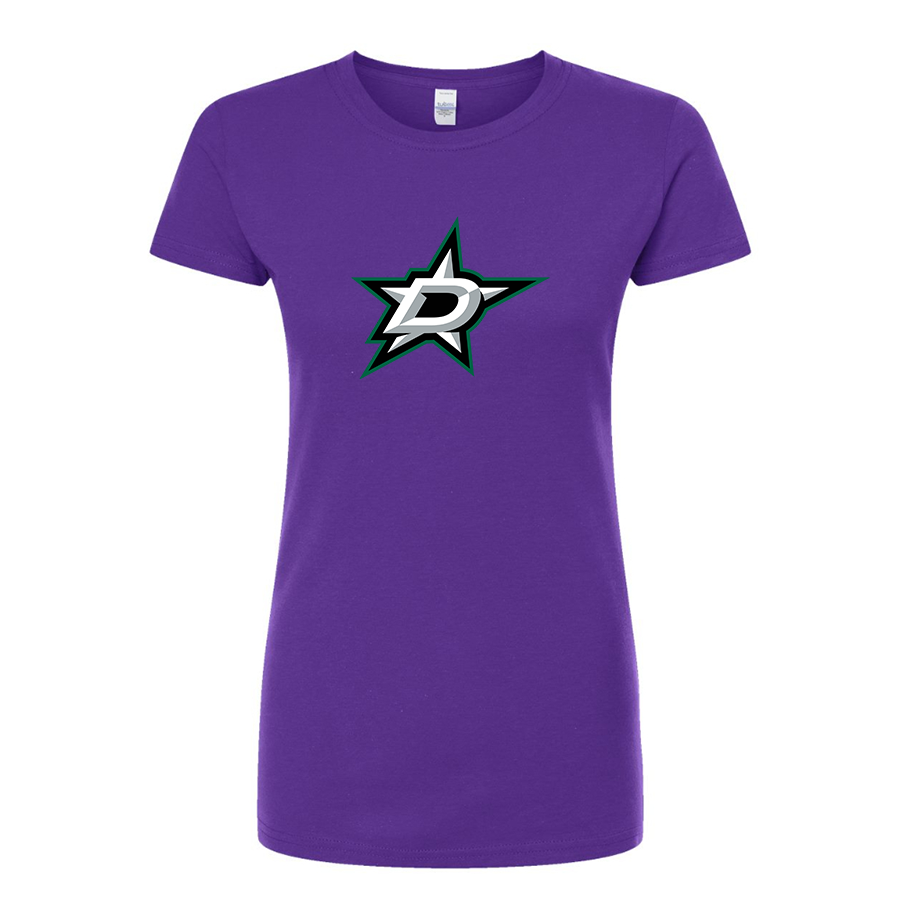 Women's NHL - Dallas Stars Round Neck T-Shirt