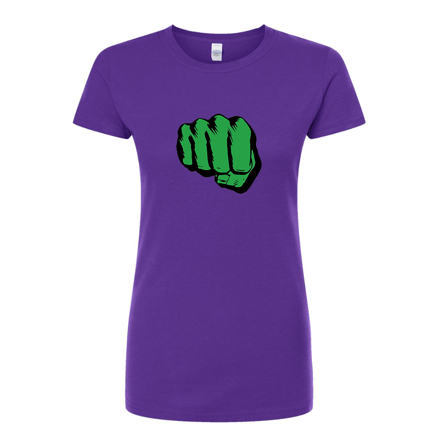 Women's Hulk Punch Round Neck T-Shirt