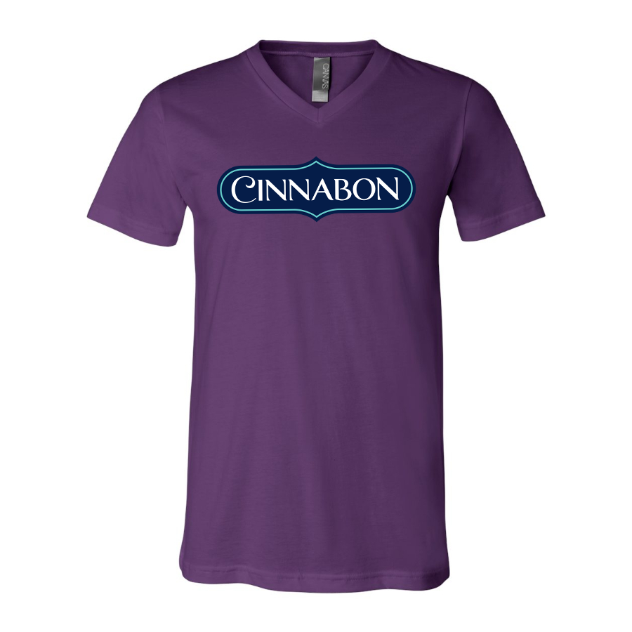 Men's Cinnabon BELLA CANVAS Jersey V-Neck Tee