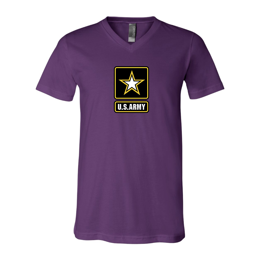 Men's U.S. ARMY BELLA CANVAS Jersey V-Neck Tee