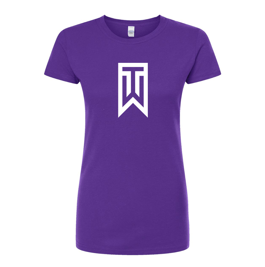 Women's Tiger Woods Round Neck T-Shirt