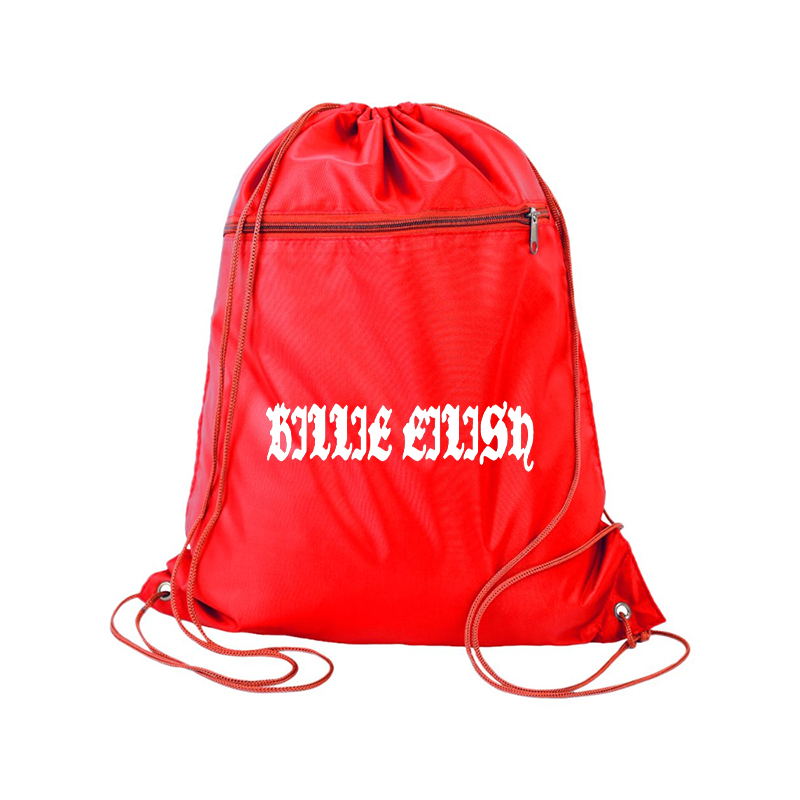 Billie Eilish Q-Tees Polyester Cinchpack