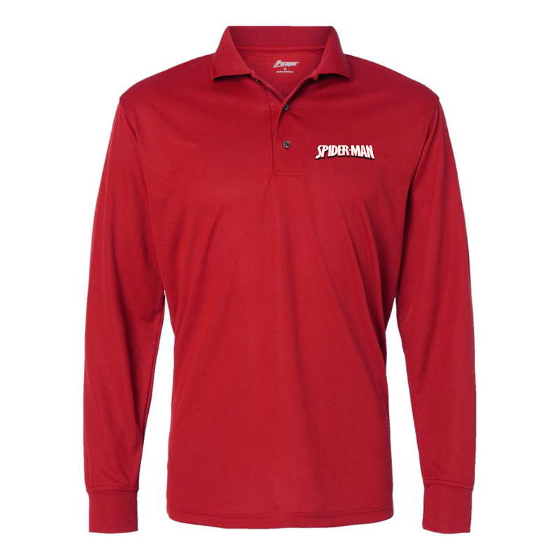 Men's Spider Man Paragon Prescott Long Sleeve Polo