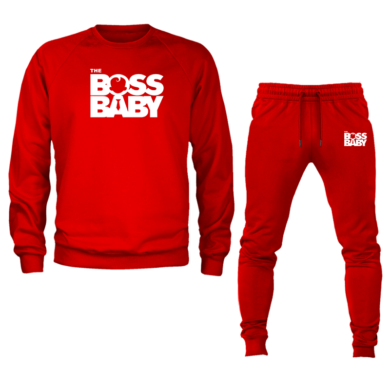 Men's Boss Baby Crewneck Sweatshirt Joggers Set