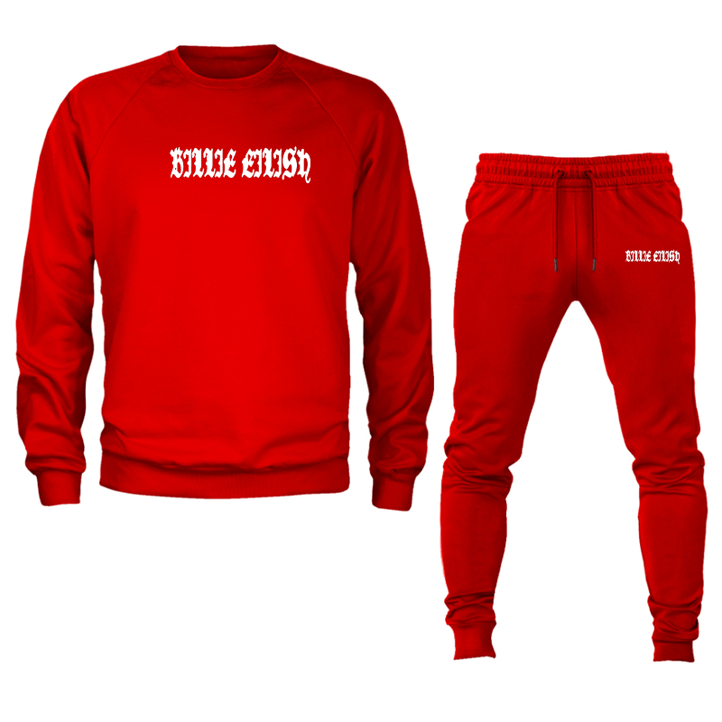 Men's Billie Eilish Crewneck Sweatshirt Joggers Set