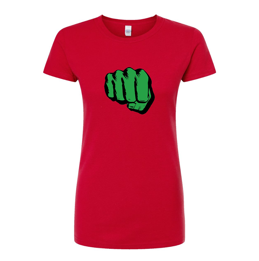Women's Hulk Punch Round Neck T-Shirt