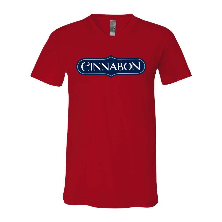 Men's Cinnabon BELLA CANVAS Jersey V-Neck Tee