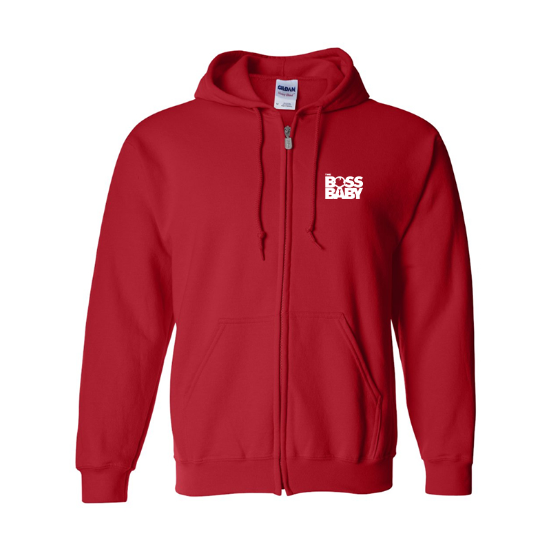 Men's Boss Baby Gildan Heavy Blend Full-Zip Hooded Sweatshirt