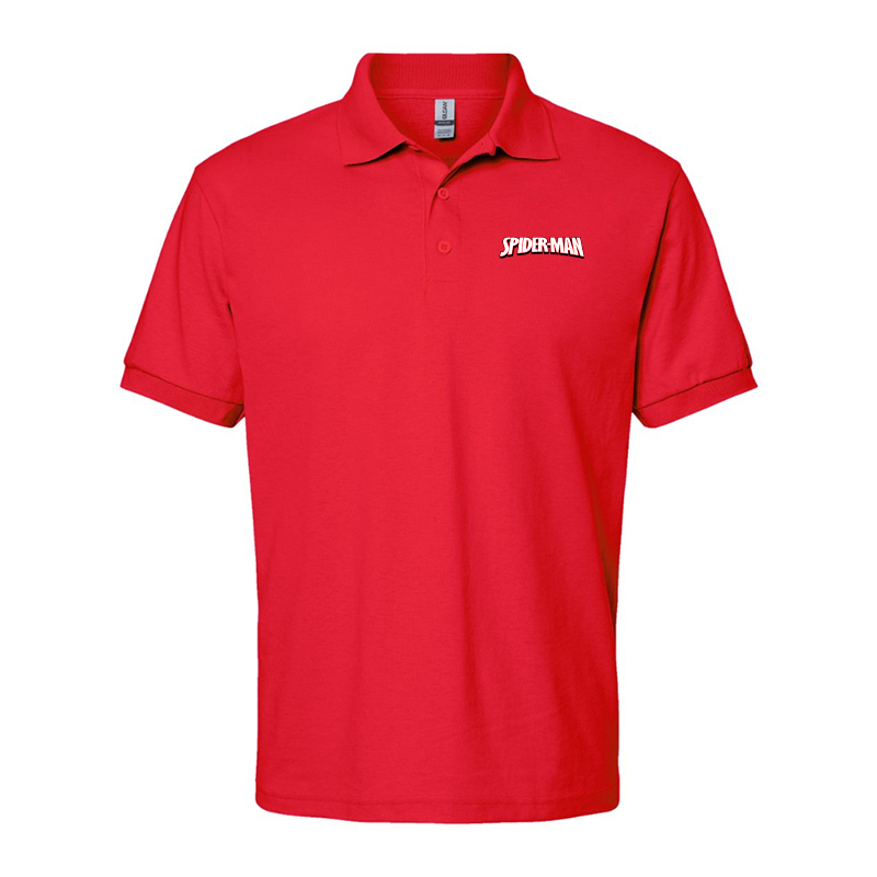 Men's Spider Man Gildan Dry Blend Jersey Polo