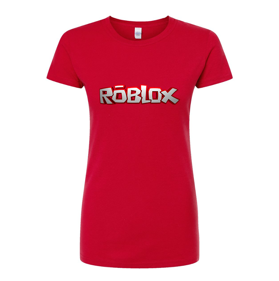 Women's Roblox Game Round Neck T-Shirt