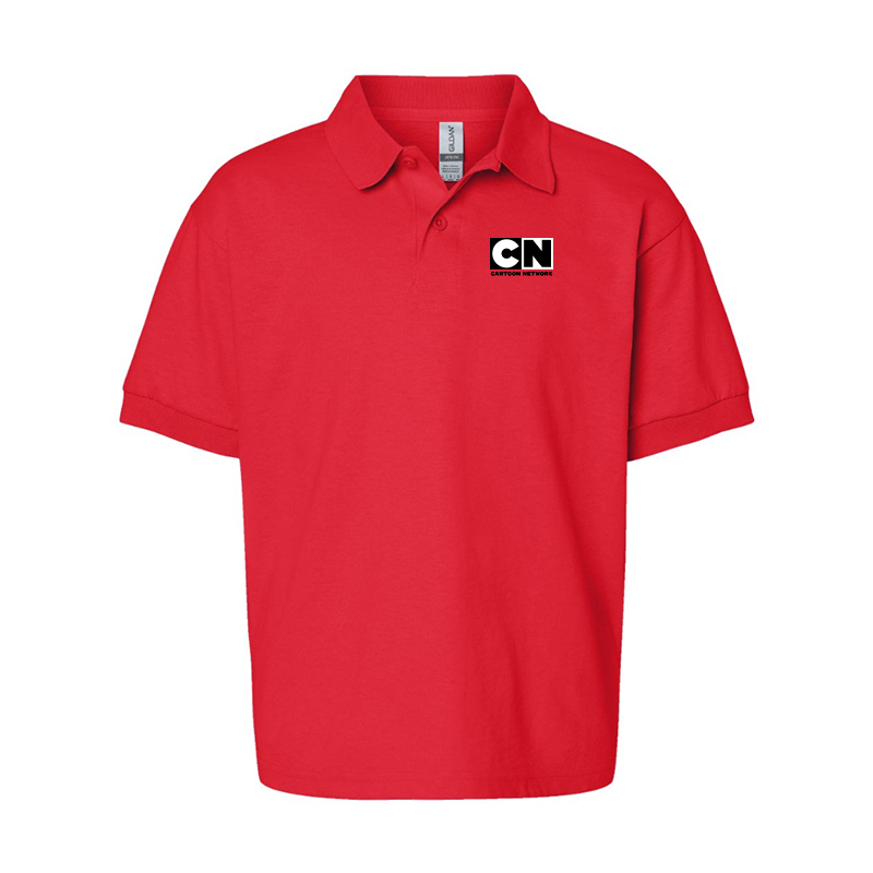 Youth's Cartoon Network Gildan Dry Blend Jersey Polo