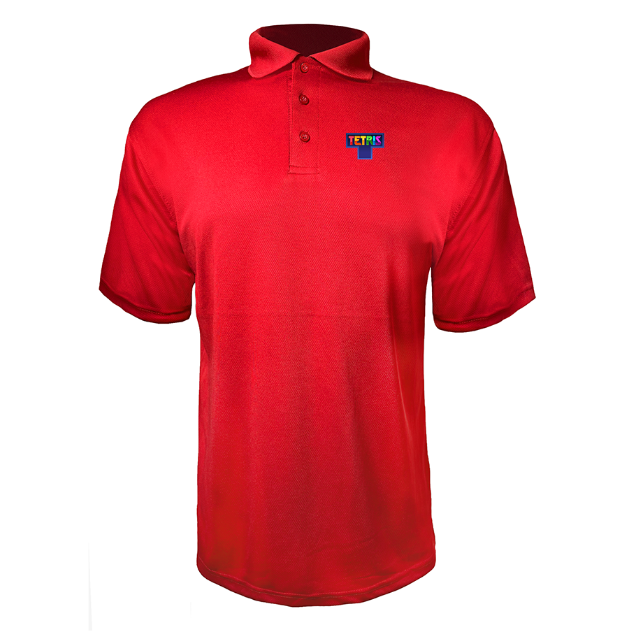Men's Tetris Polyester Polos