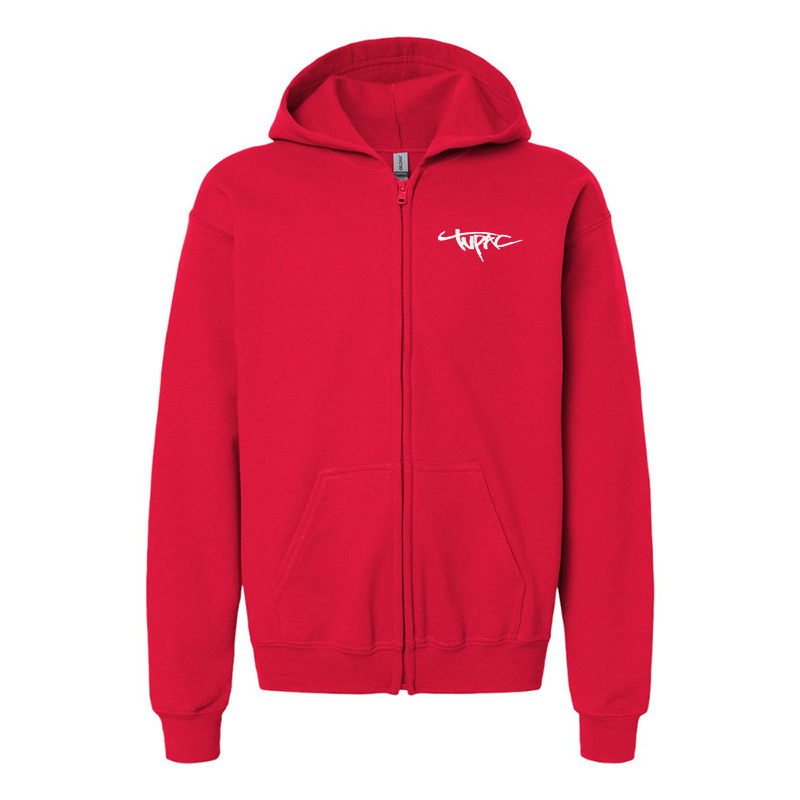 Youth's Tupac Gildan Heavy Blend Full-Zip Hooded Sweatshirt