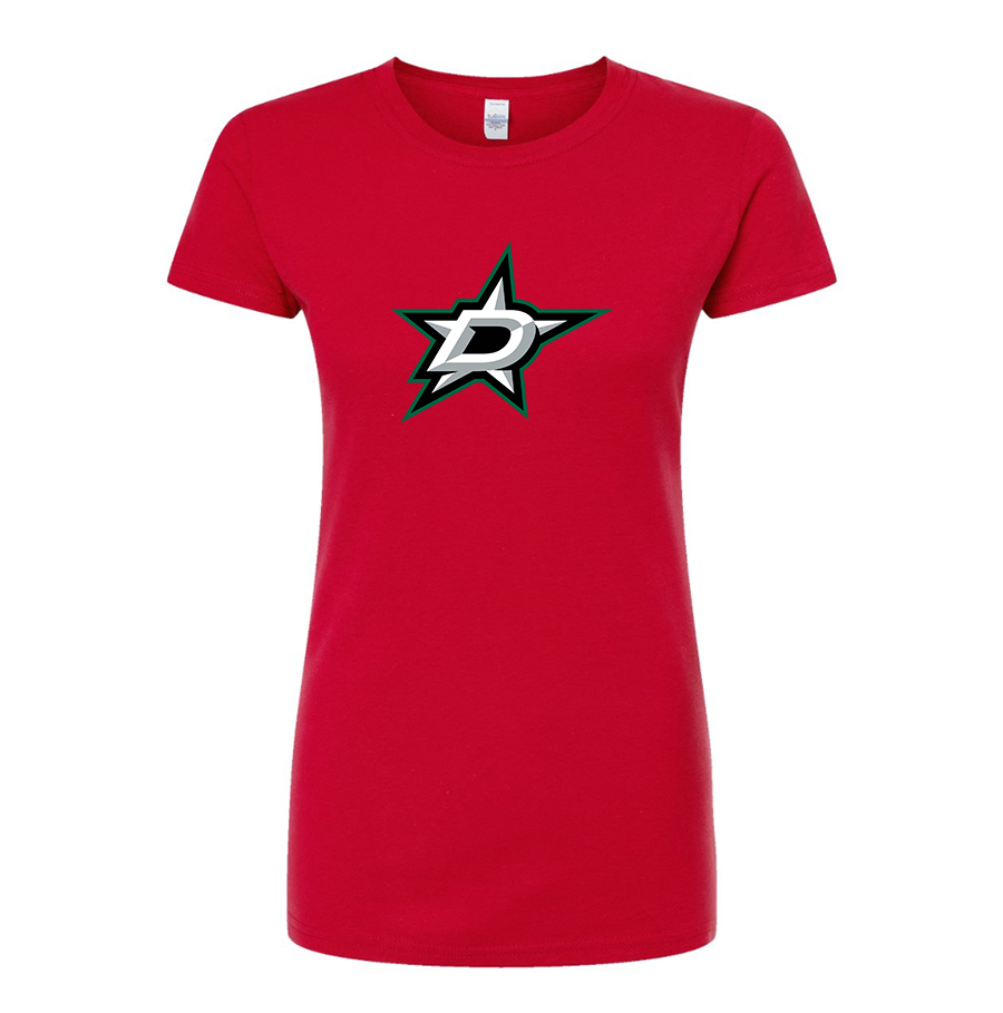 Women's NHL - Dallas Stars Round Neck T-Shirt