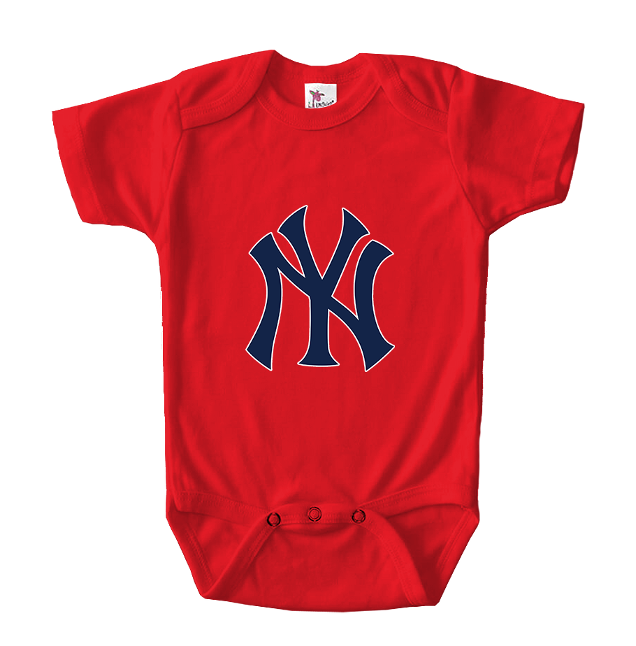 New York NY Yankees Baseball Baby Romper Onesie