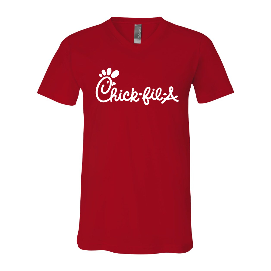 Men's Chick-fil-A BELLA CANVAS Jersey V-Neck Tee
