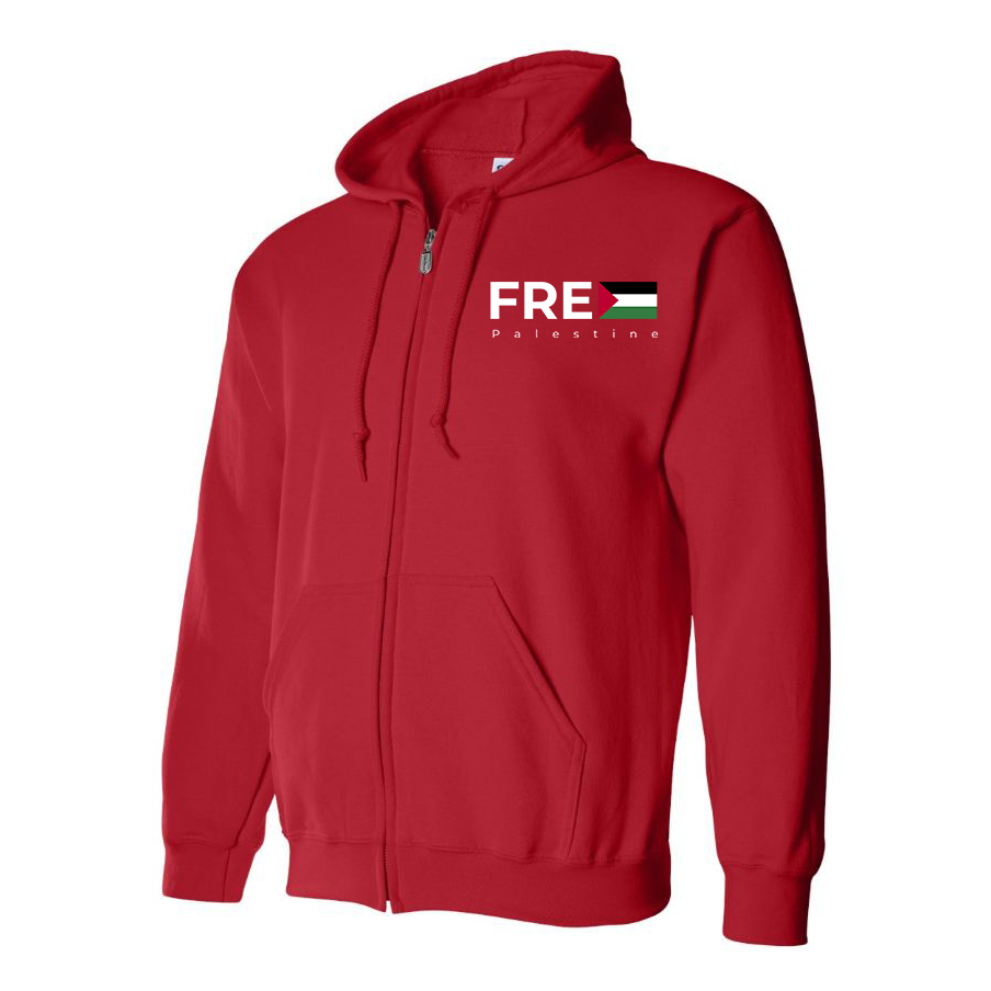 Men's Free Palestine Zipper Hoodie