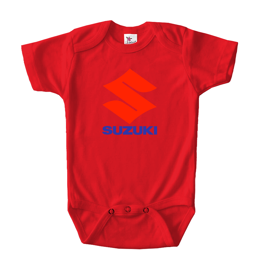Suzuki Bike Motorcycle Baby Romper Onesie
