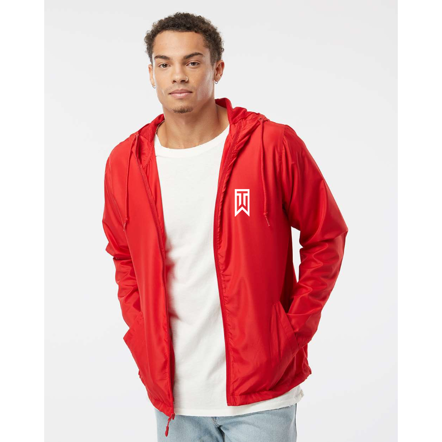 Men's Tiger Woods Independent Trading Co Lightweight Windbreaker Full-Zip Jacket