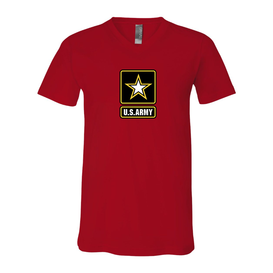 Men's U.S. ARMY BELLA CANVAS Jersey V-Neck Tee