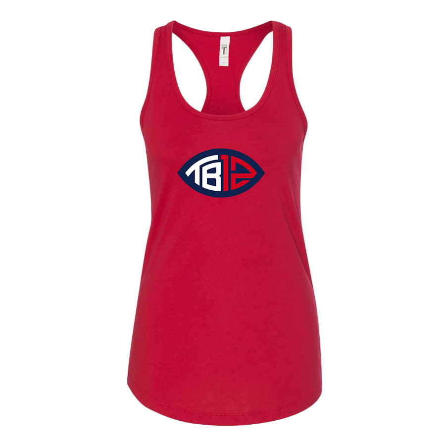 Women's Tom Brady 12 Racerback Tank Top