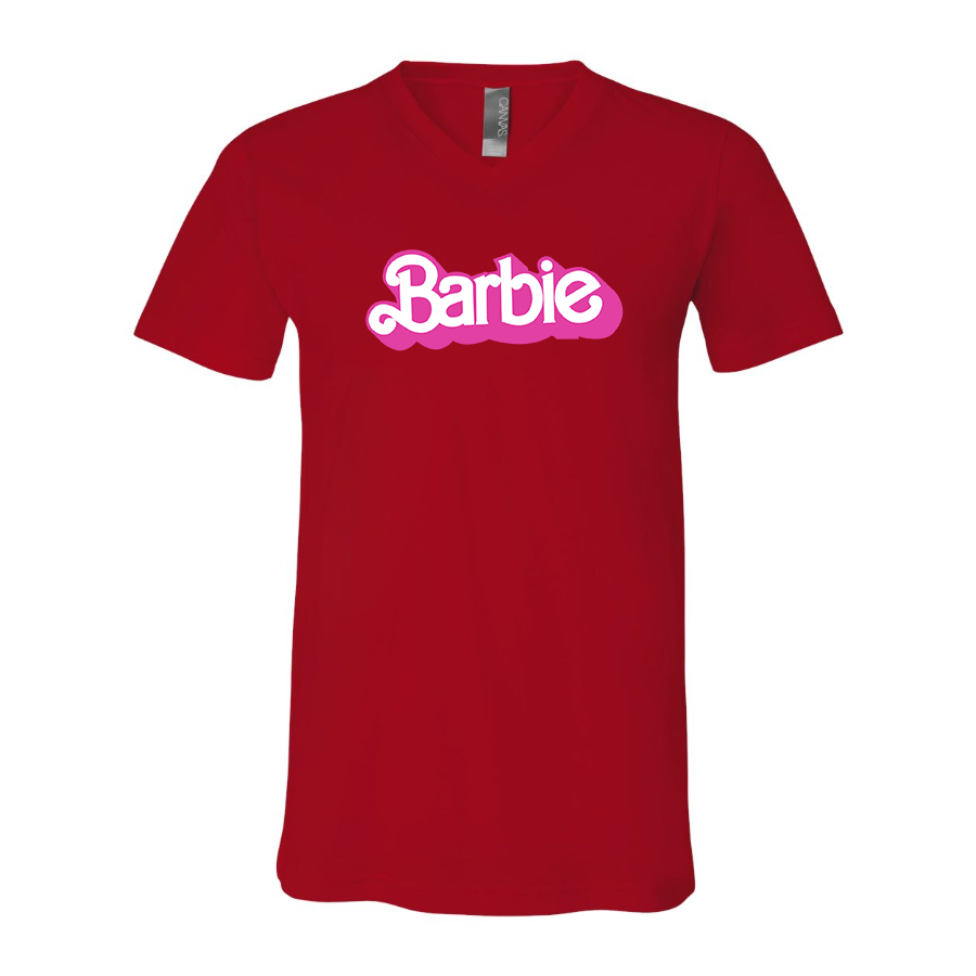 Men's Barbie BELLA CANVAS Jersey V-Neck Tee