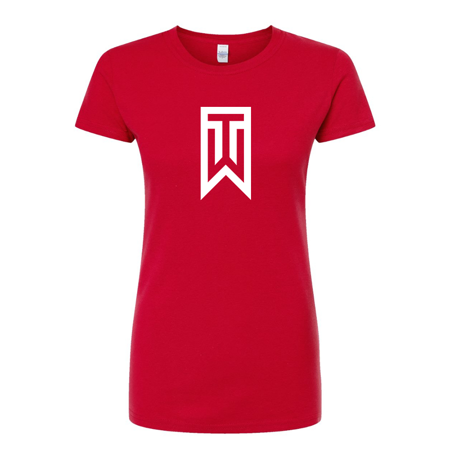 Women's Tiger Woods Round Neck T-Shirt