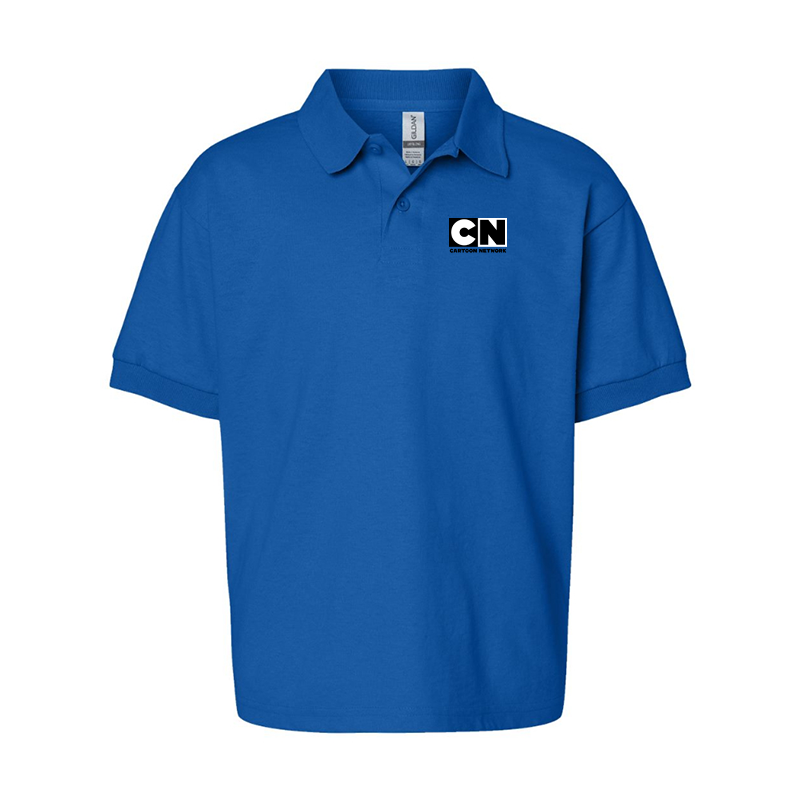Youth's Cartoon Network Gildan Dry Blend Jersey Polo
