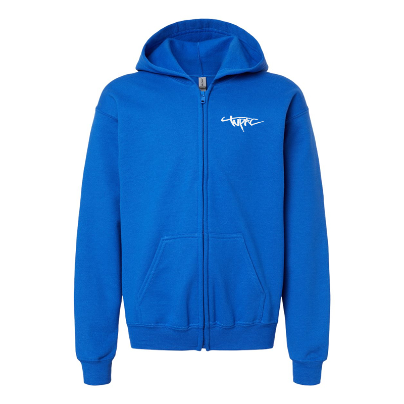 Youth's Tupac Gildan Heavy Blend Full-Zip Hooded Sweatshirt