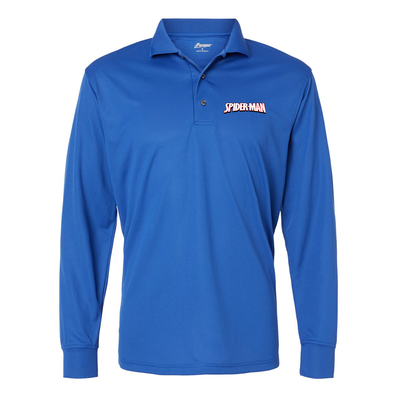 Men's Spider Man Paragon Prescott Long Sleeve Polo